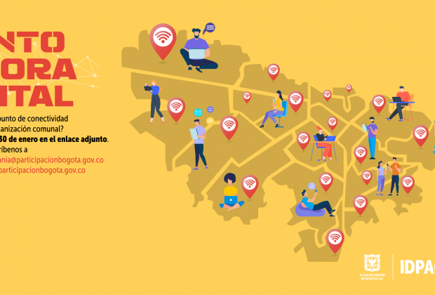 693 Puntos @gora Digital se instalarán en salones comunales de Bogotá