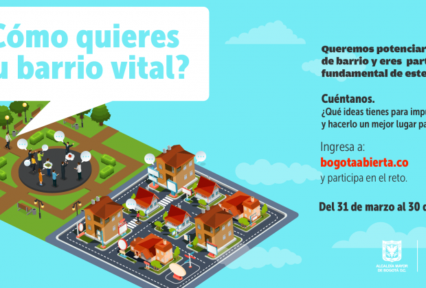 ¿Cómo quieres tu barrio vital? Participa en el reto de bogotaabierta.co