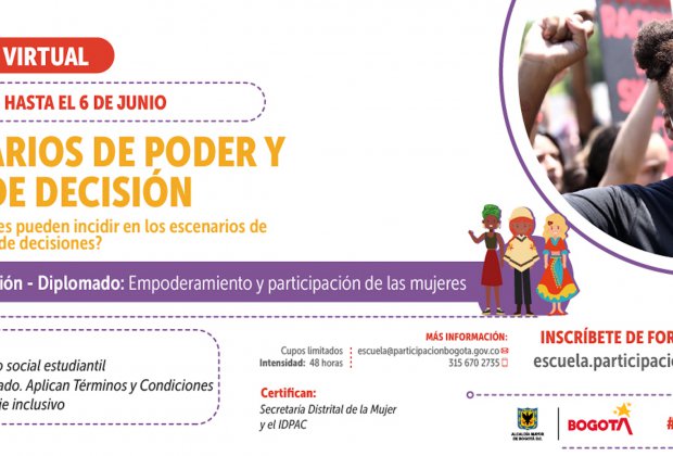 ‘Escenarios de poder y toma de decisión’, el curso para fortalecer y empoderar a las mujeres