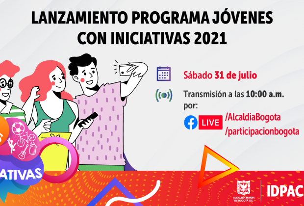 IDPAC realizará lanzamiento del programa ‘Jóvenes con Iniciativas 2021’ 