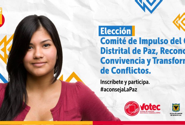 Amplían plazo de inscripciones para las elecciones del Comité de Impulso del Consejo Distrital de Paz 