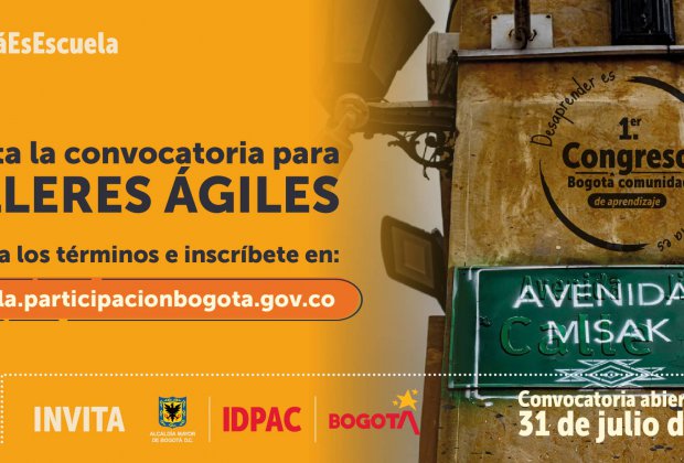 Se abre la convocatoria para talleres ágiles del Primer Congreso Bogotá Comunidad de Aprendizaje