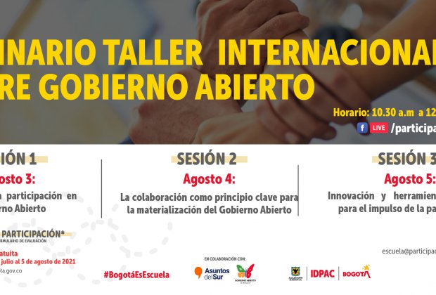  Participa en el Seminario Taller Internacional – Gobierno Abierto