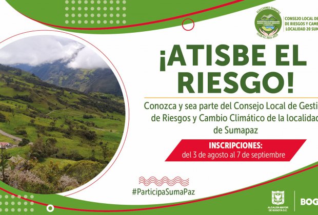 ¡Atisbe el riesgo¡ IDPAC e IDIGER inician proceso electoral en la localidad de Sumapaz  