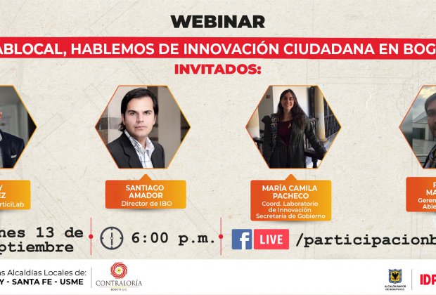 Webinar: LabLocal, hablemos de innovación ciudadana en Bogotá