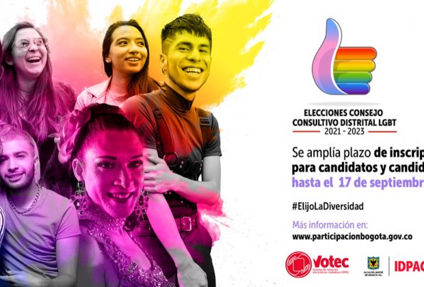 Ampliamos plazo de inscripción para candidatos al Consejo Consultivo Distrital LGBT 2021 – 2023