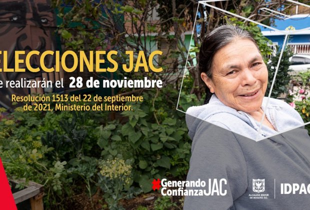 Elecciones JAC se realizarán el 28 de noviembre de 2021