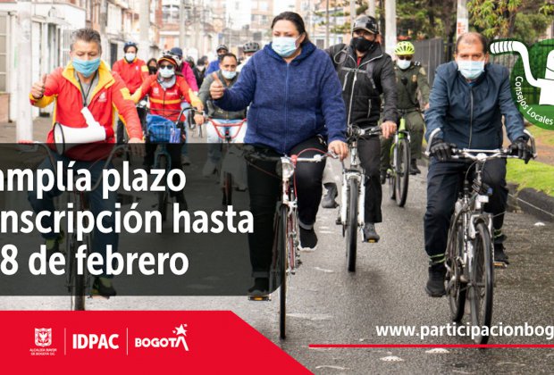 Se amplía plazo de inscripción para la elección de los Consejos Locales de la Bicicleta