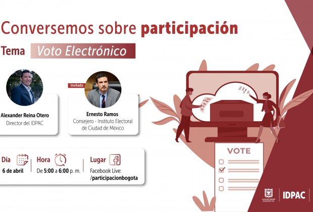 Conéctate al Facebook Live ‘Conversemos sobre participación: Voto Electrónico’