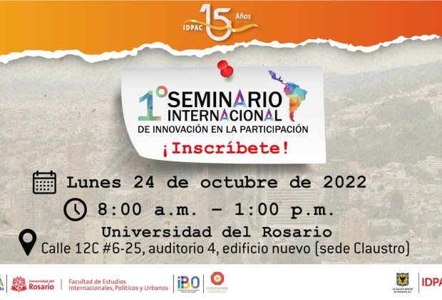 INSCRÍBASE AL PRIMER SEMINARIO INTERNACIONAL DE INNOVACIÓN EN LA PARTICIPACIÓN  