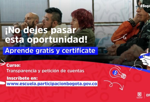 Aprenda a ejercer control social a lo público con el curso: Transparencia y peticion de cuentas