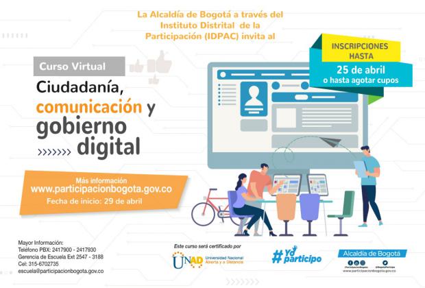 Abiertas inscripciones para curso virtual Ciudadanía, Comunicación y Gobierno Digital