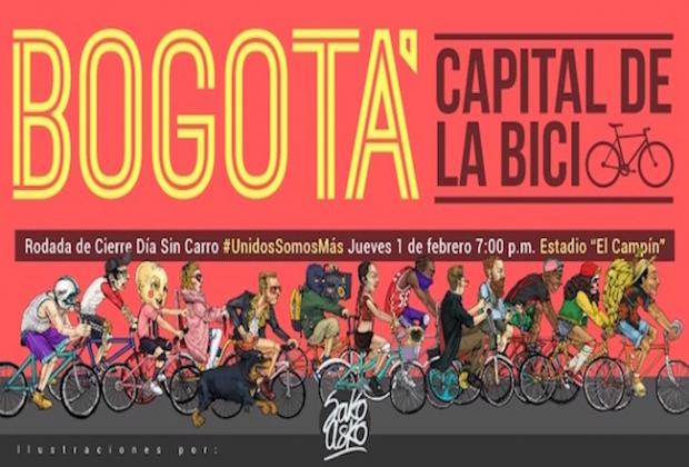 El Día Sin Carro cerrará con una gran “Rodada” organizada por los colectivos de biciusuarios de Bogotá 