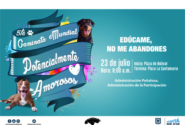 QUINTA CAMINATA MUNDIAL POR LOS PERROS 'POTENCIALMENTE AMOROSOS'