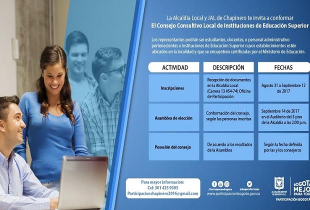 Inscripciones al Consejo Consultivo Local de Instituciones de Educación Superior 