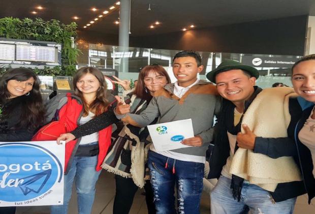 Pasajeros de Bogotá Líder con destino a España