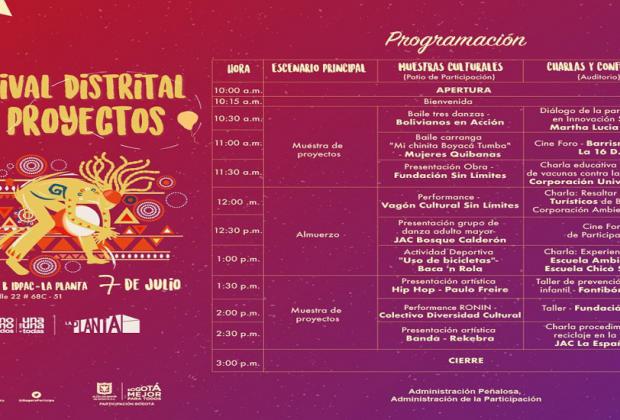 ¡Este sábado! Agéndate con el 'Festival Distrital de Proyectos'