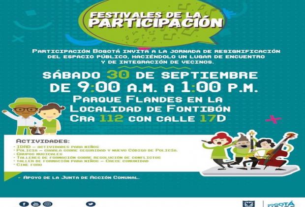 El ‘Festival de la Participación’ llega al parque Flandes en Fontibón