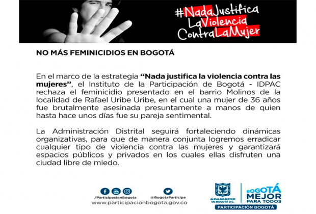 Nada Justifica la Violencia Contra la Mujer