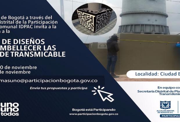 Participe en la 'Lluvia de Diseños para Embellecer las Bases de TransMiCable'