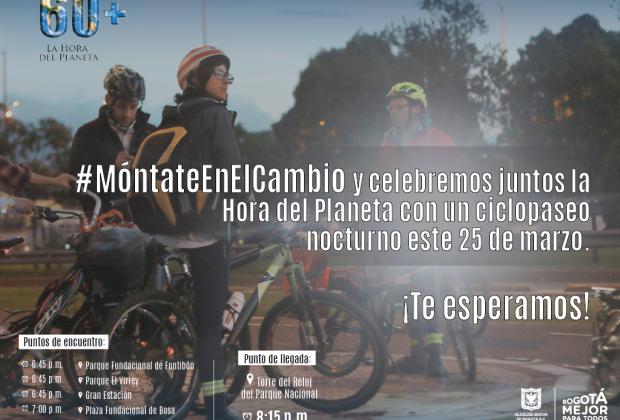 Celebremos Juntos la Hora del Planeta, Súbete a la Bici.