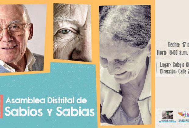 Este sábado se realizará la ‘VI Asamblea Distrital de Sabios y Sabias’