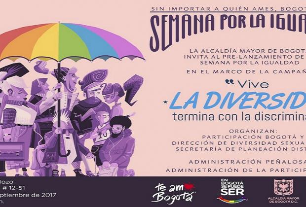 En pre-lanzamiento de ‘Semana por la Igualdad 2017’, conozca la programación y acciones del Distrito por el sector LGBTI