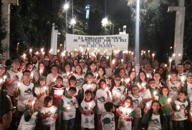 Biciusuarios unidos por La Hora del Planeta 