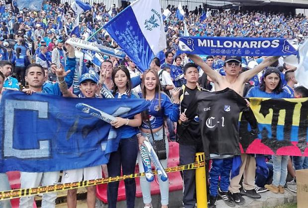 Hinchas Celebraron en Paz los 71 Años de Millonarios en el Estadio El Campín 