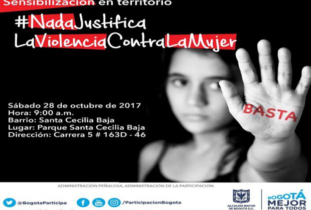 Campaña ‘Nada Justifica la Violencia Contra la Mujer’ llega a la localidad de Usaquén