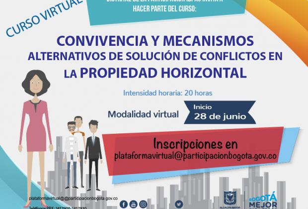 Últimos cupos para ‘Curso Virtual de Propiedad Horizontal’ en el IDPAC