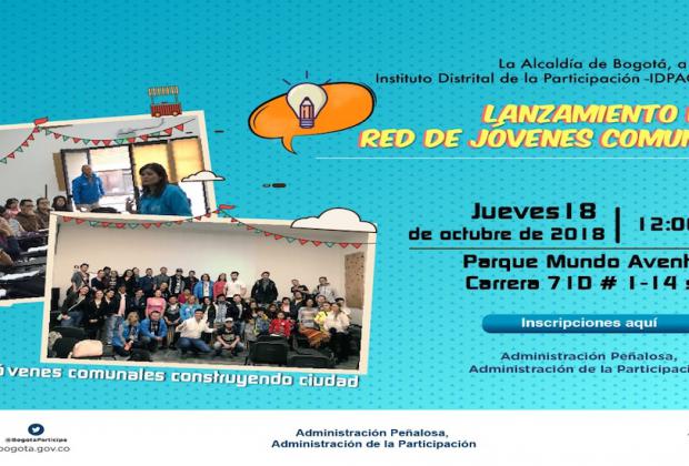 Participación Bogotá le invita al lanzamiento de la Red de Jóvenes Comunales