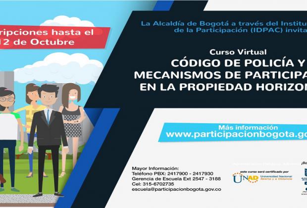 Inscríbase al curso virtual 'Código de Policía y Mecanismos de Participación en la Propiedad Horizontal'