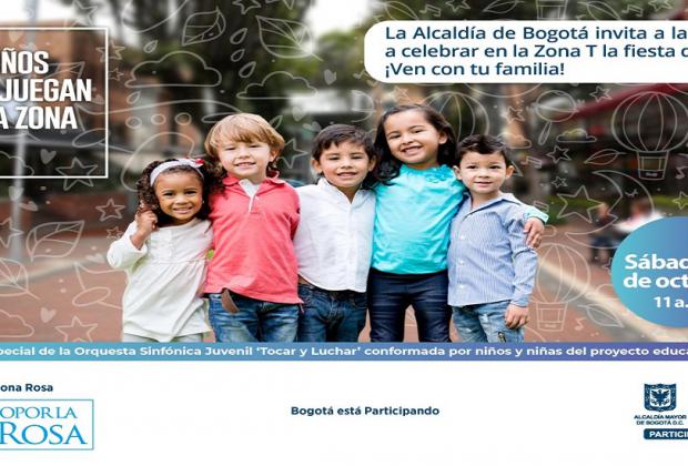 Niños y niñas en Bogotá se la juegan por la Zona Rosa