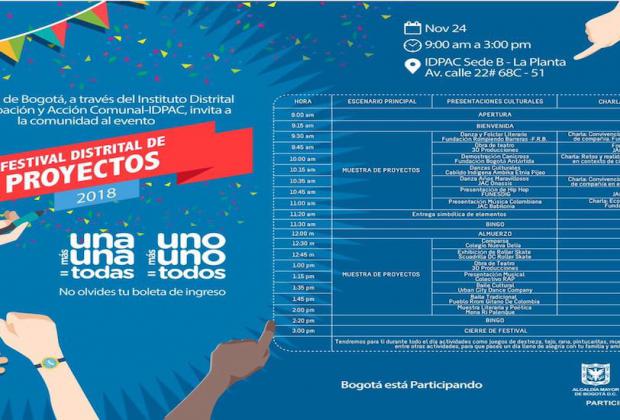 Festival Distrital de Proyectos 2018: la fiesta de las organizaciones sociales de Bogotá