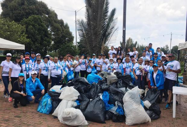 Más de media tonelada de residuos sólidos fueron recolectados en el Humedal Juan Amarillo