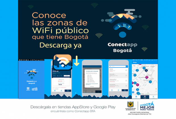 Use menos datos y más wifi gratuito en Bogotá ¡descargue ya Conectapp!