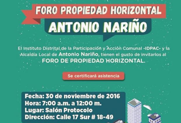 Con Antonio Nariño, IDPAC sumó nueve foros de propiedad horizontal en el distrito