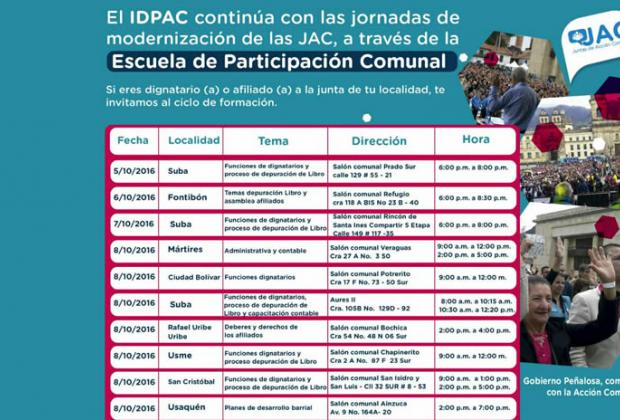 A través de capacitaciones, IDPAC impulsa modernización de organizaciones comunales