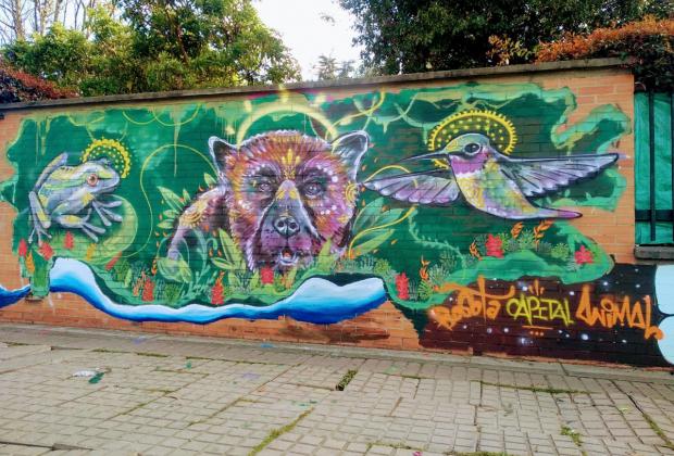 Con murales la ciudadanía plasma la filosofía de Bogotá Capital Animal en sus barrios