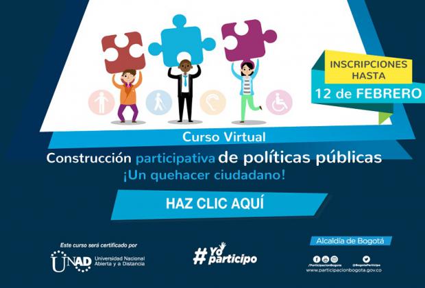 Inscríbase al Curso ‘Construcción Participativa de Políticas Públicas’ 