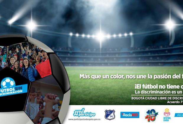 El Campín será escenario de una campaña contra la discriminación por acciones de xenofobia, machismo y racismo 